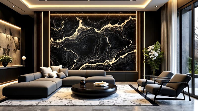 Design intérieur élégant salon rénové Côte d'Azur